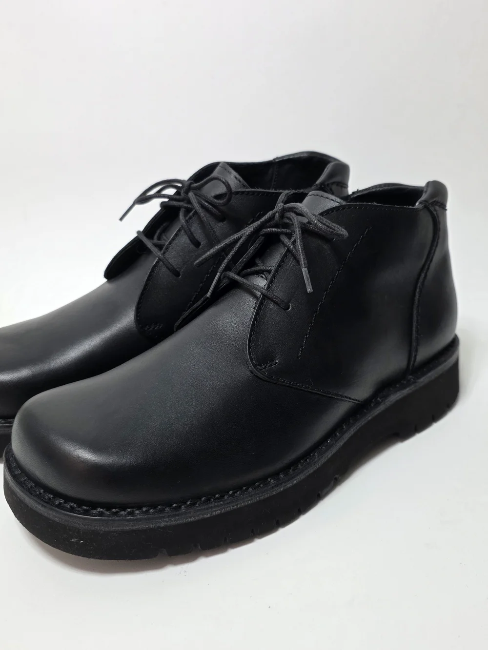 Rockport Tolan Lace-Up Men's Leather Lightweight Chukka Boots Black Size 8.5 W